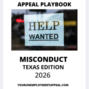 Unemployment Appeal Playbook_Texas_Misconduct 2026